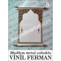5 no 28x40 kubbe tezhibli vinil ferman
