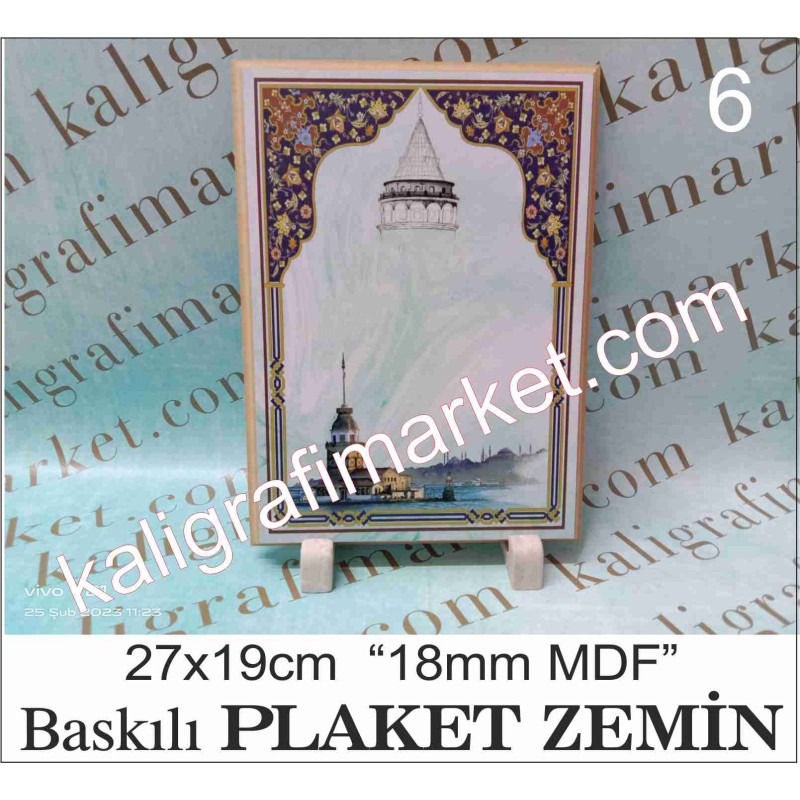 6 no 27x19cm 18mm ayaklı MDF zemin