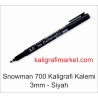 Snowman 700 Kaligrafi Kalemi 3mm - Siyah