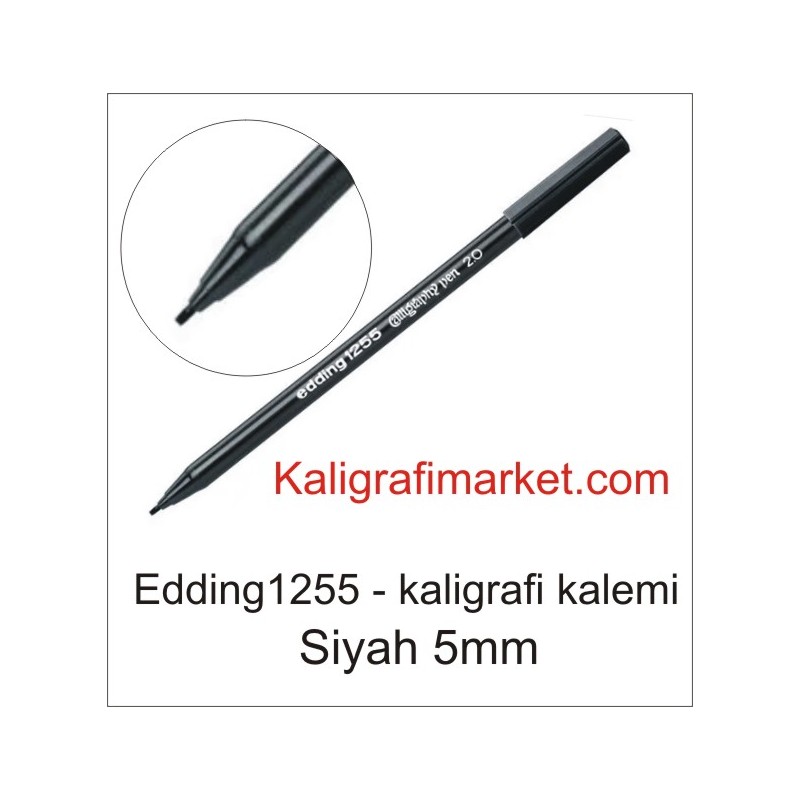 Edding 1255 Kaligrafi Kalemi, Siyah - 2mm