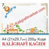 7 NO A4 KUŞE KALİGRAFİ KAĞIDI (50 ADETLİK PAKET)