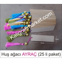 huş kitap ayracı (25 li paket)