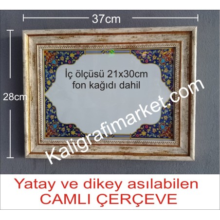 28x37 camlı çerçeve