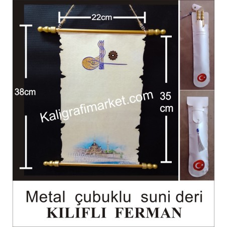 metal çubuklu kılıflı lüx ferman (TUĞRA)