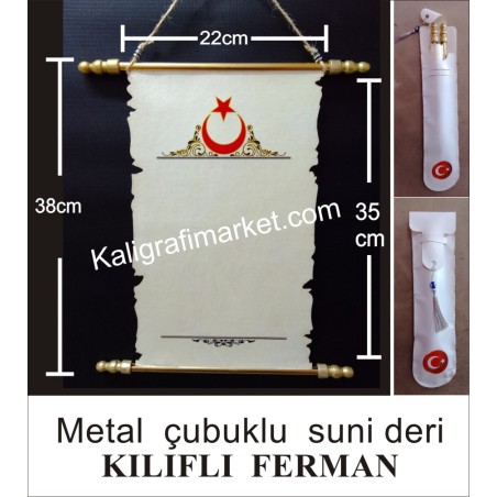 metal çubuklu kılıflı lüx ferman (AYYILDIZ)