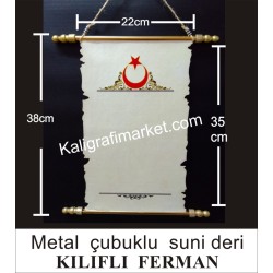 metal çubuklu kılıflı lüx ferman (AYYILDIZ)