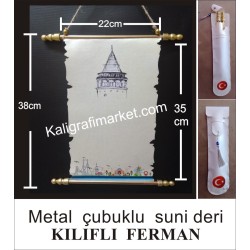 metal çubuklu kılıflı lüx ferman (GALATA)