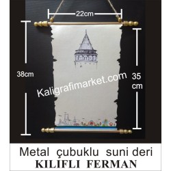 metal çubuklu kılıflı lüx ferman (GALATA)