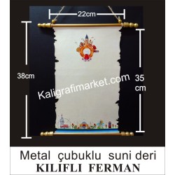 metal çubuklu kılıflı lüx ferman (ÇAY-SİMİT-İSTANBUL)