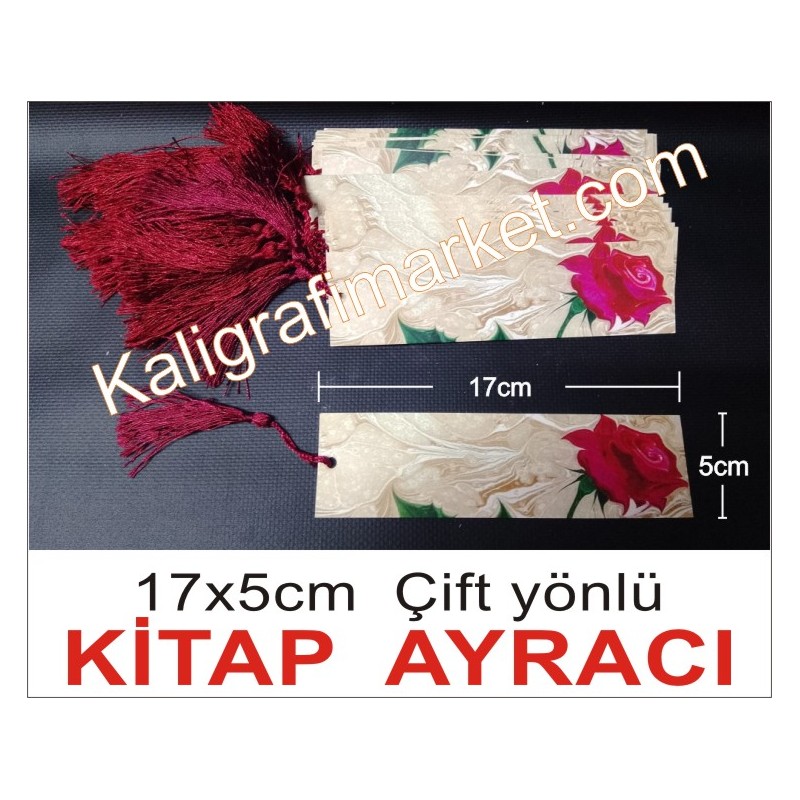 gul desenli ayraç 25 li paket