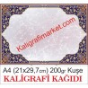 1 no A4 kuşe kaligrafi kağıdı (50 adetlik paket)