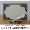 ayaklı 18mm mavi kubbe tezhib