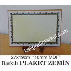 ayaklı 18mm dar tezhib
