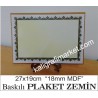 ayaklı 18mm dar tezhib