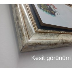 38x28cm 8mm kabartma Atatürk çerçeve (Kutulu)