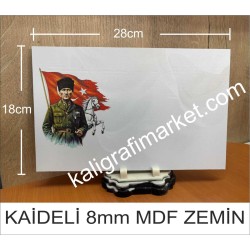 8mm baskılı mdf Atatürk zemin
