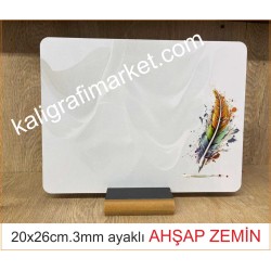 3mm 20x26cm renkli kanat zemin