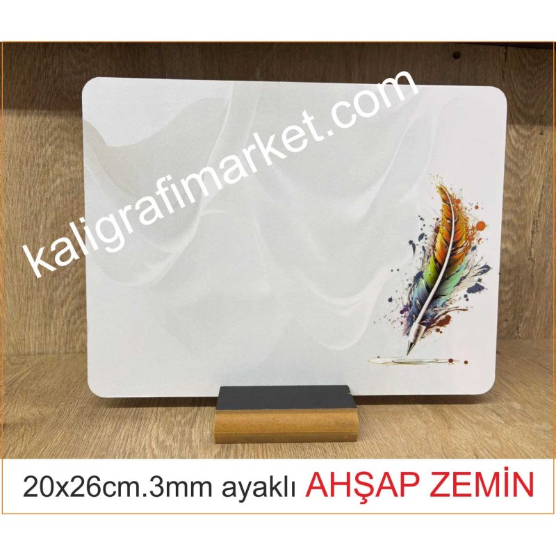 3mm 20x26cm renkli kanat zemin