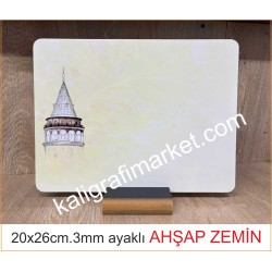 3mm 20x26cm galata kulesi zemin