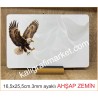 16,5x25,5cm ayaklı kara kartal