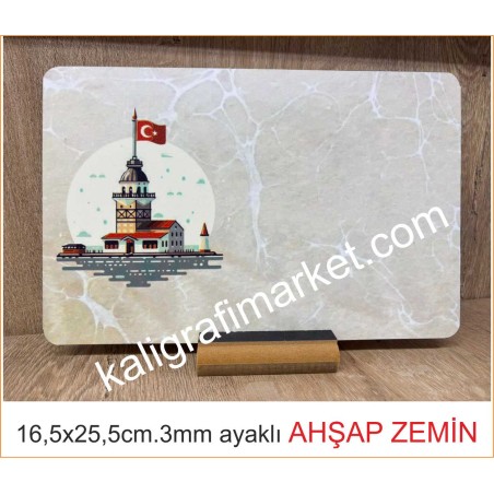 16,5x25,5cm ayaklı kızkulesi