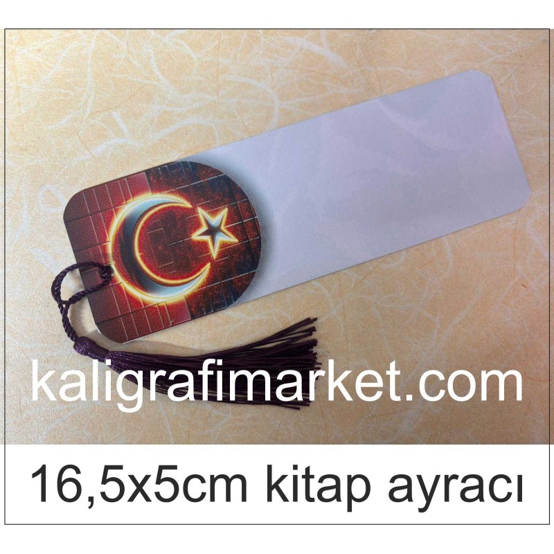 16,5x5cm ekonomik ayraç (alevli ayyıldız)