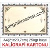 18 no A4 kaligrafi kartonu (50 adetlik paket)