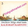 3 nolu kaligrafi kartonu