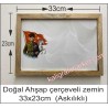 Askılı Doğal ahşap çerçeveli Atatürk zemin
