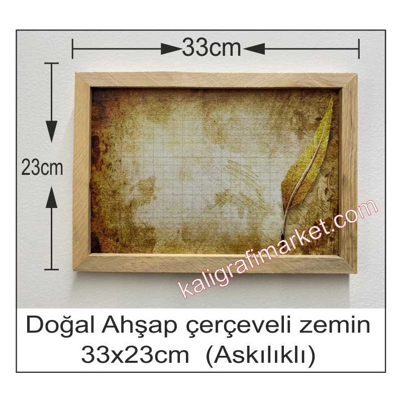 Askılı Doğal ahşap çerçeveli eskitme kanat zemin