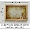Askılı Doğal ahşap çerçeveli eskitme kanat zemin