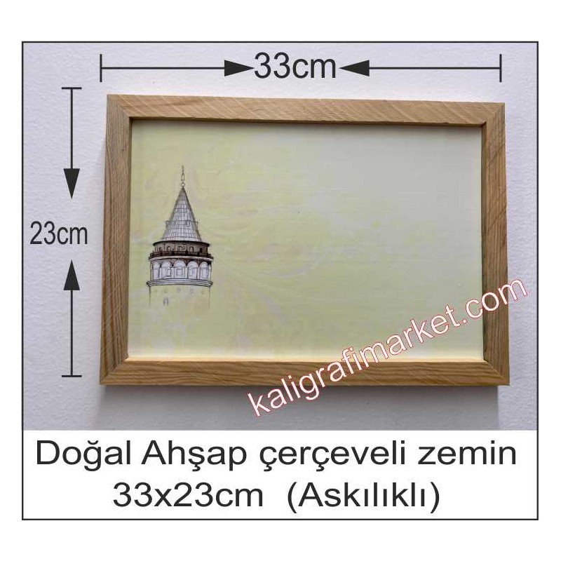 Askılı Doğal ahşap çerçeveli galata zemin