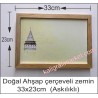 Askılı Doğal ahşap çerçeveli galata zemin