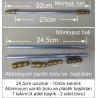 metal ferman çubukları 1 takım : (2.boru - 4.başlık)
