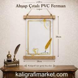 ahşap çıtalı PVC ferman (divitli kanat)