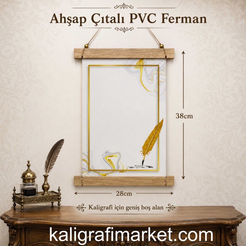 ahşap çıtalı PVC ferman (divitli kanat)
