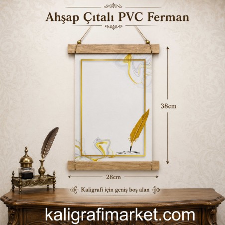 ahşap çıtalı PVC ferman (divitli kanat)