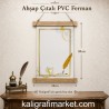 ahşap çıtalı PVC ferman (divitli kanat)