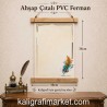 ahşap çıtalı PVC ferman (renkli kanat)