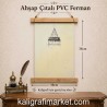 ahşap çıtalı PVC ferman (galata kulesi)