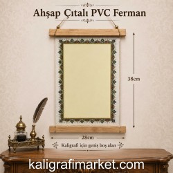 ahşap çıtalı PVC ferman (ince tezhib)