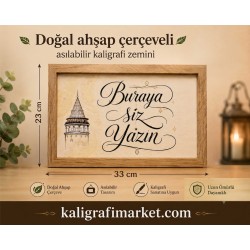 Askılı Doğal ahşap çerçeveli galata zemin