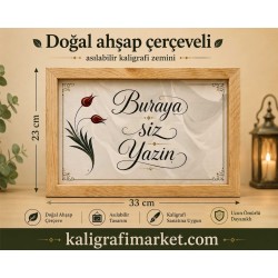 Askılı Doğal ahşap çerçeveli lale zemin