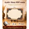 ayaklı 18mm mavi kubbe tezhib