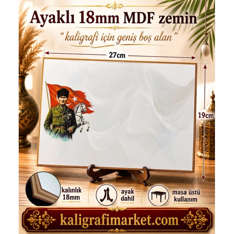 ayaklı 18mm Atatürk zemin