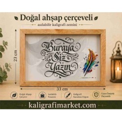 Askılı Doğal ahşap çerçeveli mavi kanat zemin