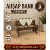 çift kalpli ahşap bank (5 li paket)