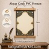 ahşap çıtalı PVC ferman (beyaz lale)