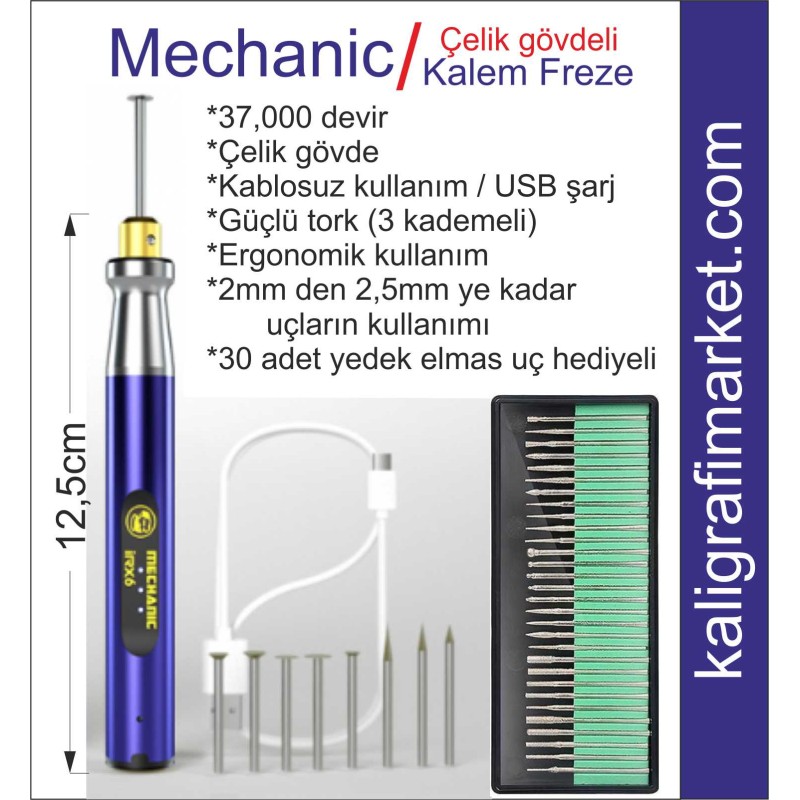 Mechanic - Çelik gövdeli kalem freze