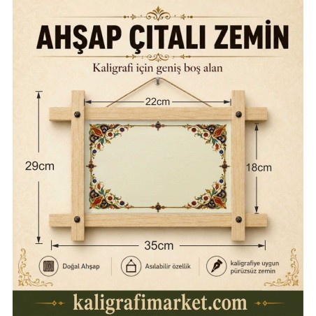 ahşap çıtalı tezhib zemin